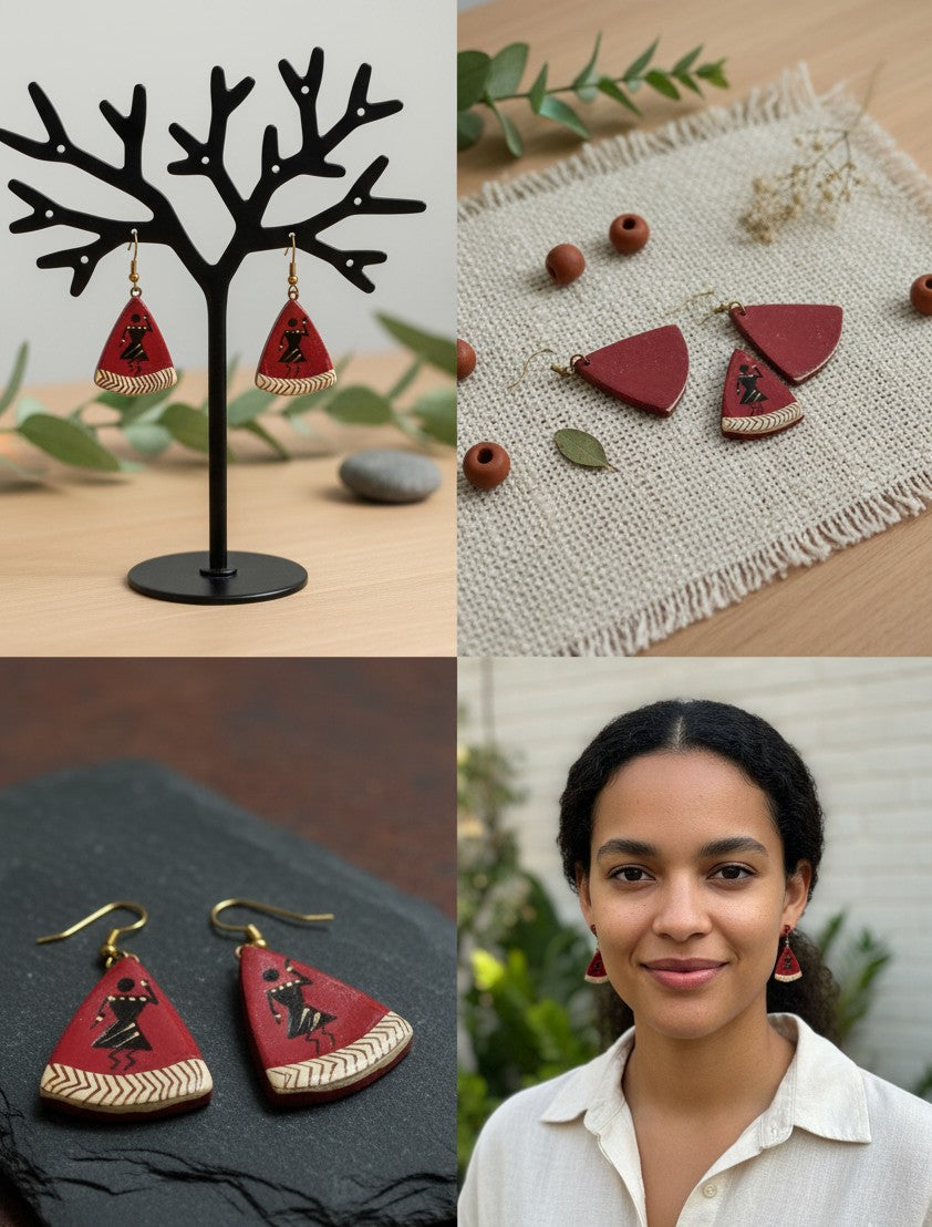 Dharti Gaurav Terracotta Earrings