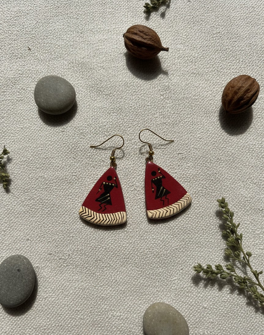 Dharti Gaurav Terracotta Earrings